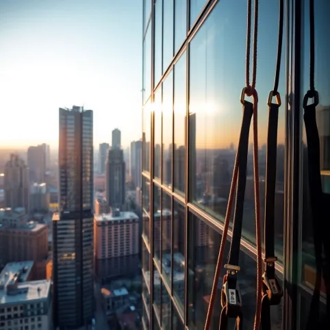 Mycie okien na wysokości Warszawa